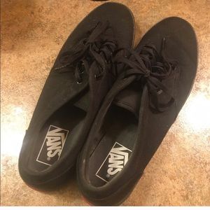All Black Low Top Vans